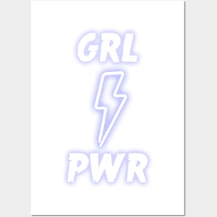 GRL PWR Neon Posters and Art